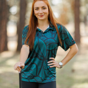 Emerald Forest Golf Shirt - Women
