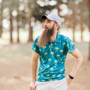 Teal Palms  Golf Shirt - Men